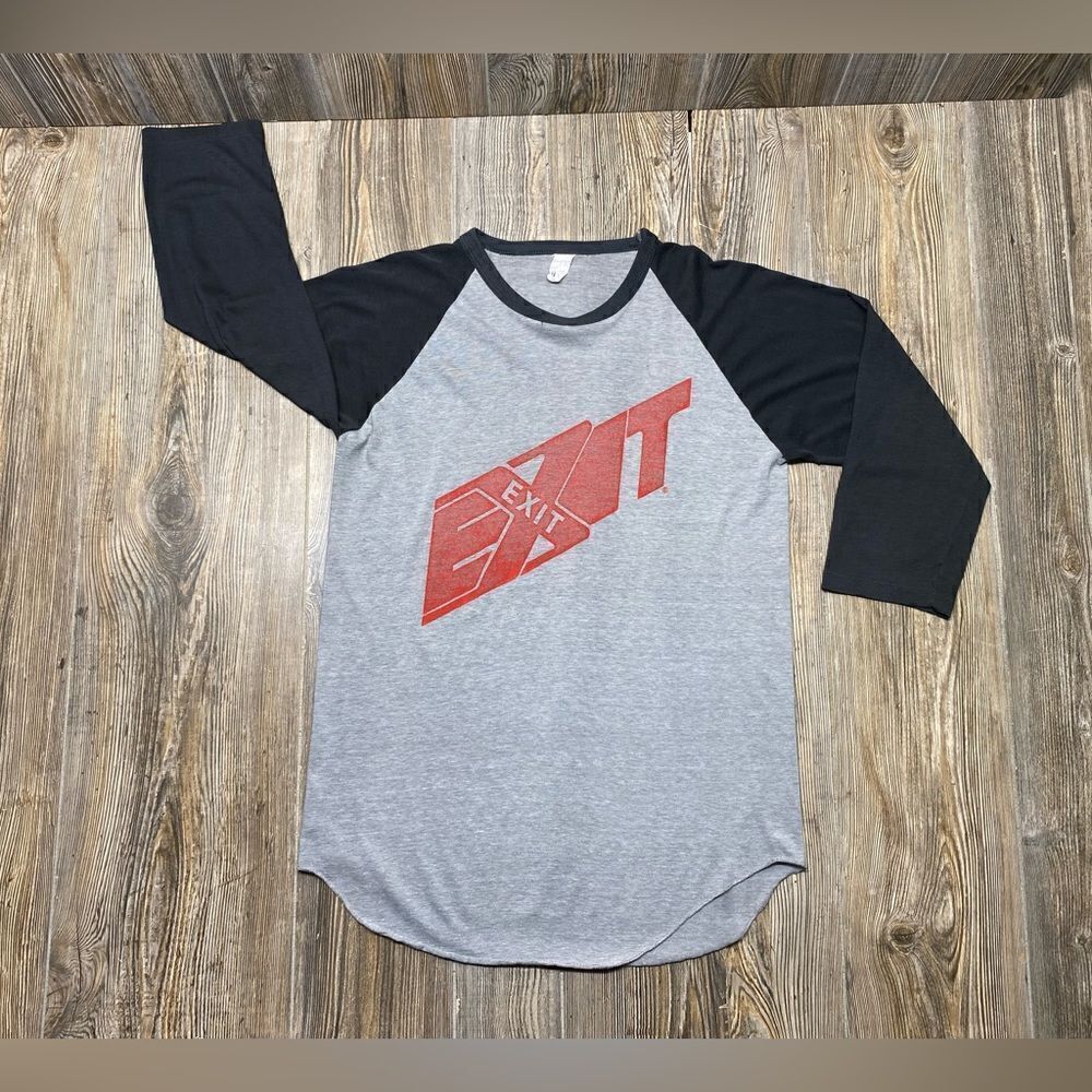 Vintage T Shirt 1970s Exit Band Tee Raglan Symphonic Rock Prof Rock Band RARE